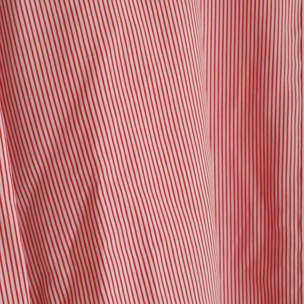 Assets Blouse Women 1X Red & White Casual Button Down Shirt Artsy Embellishments - Picture 3 of 6